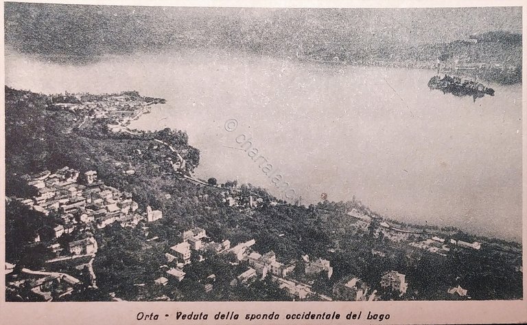 Cartolina - Orta - Veduta delle sponda occidentale del Lago …