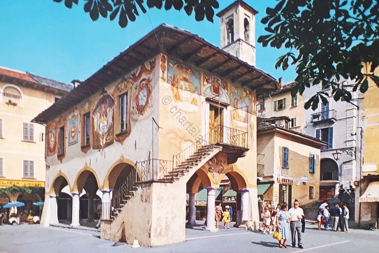 Cartolina - Orta S. Giulio - Lago d'Orta - Municipio …
