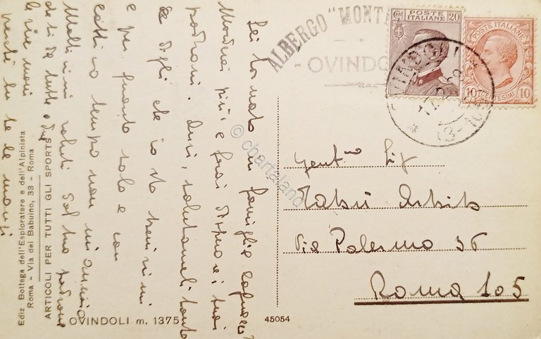 Cartolina - Ovindoli ( L'Aquila ) - 1929