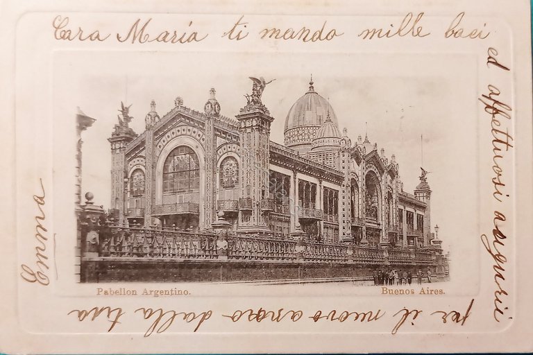 Cartolina - Pabellon Argentino - Buenos Aires - 1905 | Immagine Gallery 3