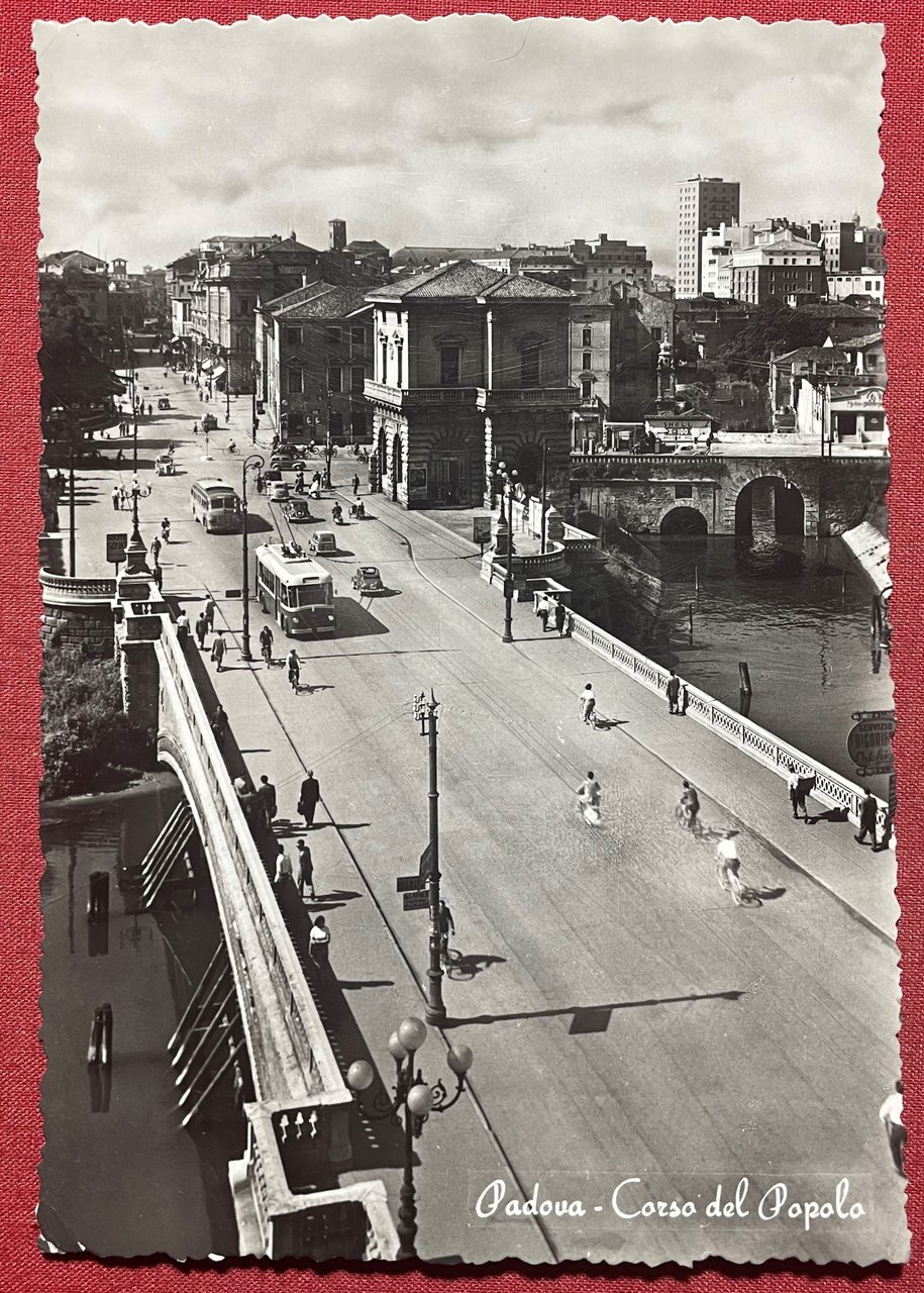 Cartolina - Padova - Corso del Popolo - 1956