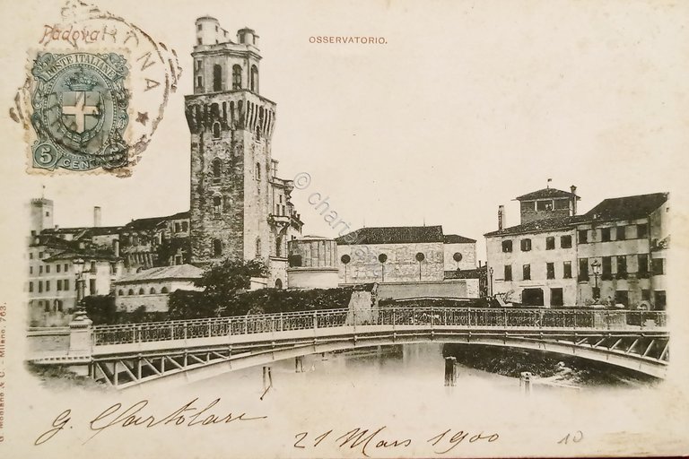 Cartolina - Padova - Osservatorio - 1900