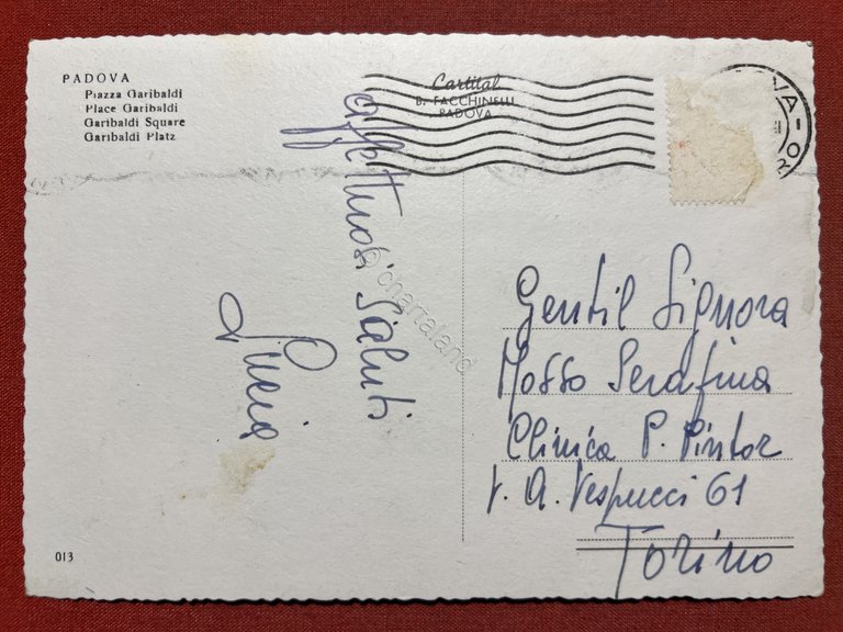 Cartolina - Padova - Piazza Garibaldi - 1965 ca.