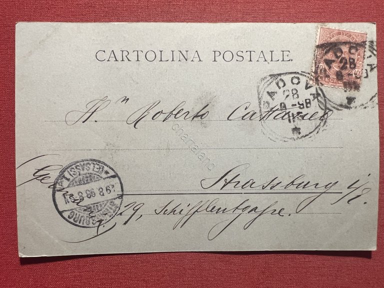 Cartolina - Padova - Sala della Ragione - 1898