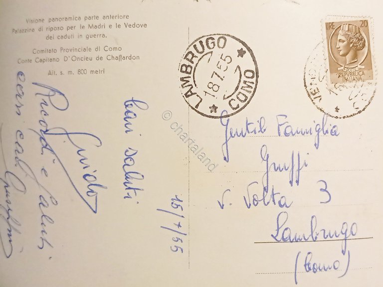 Cartolina - Palazzina di Riposo per le Madri e le …