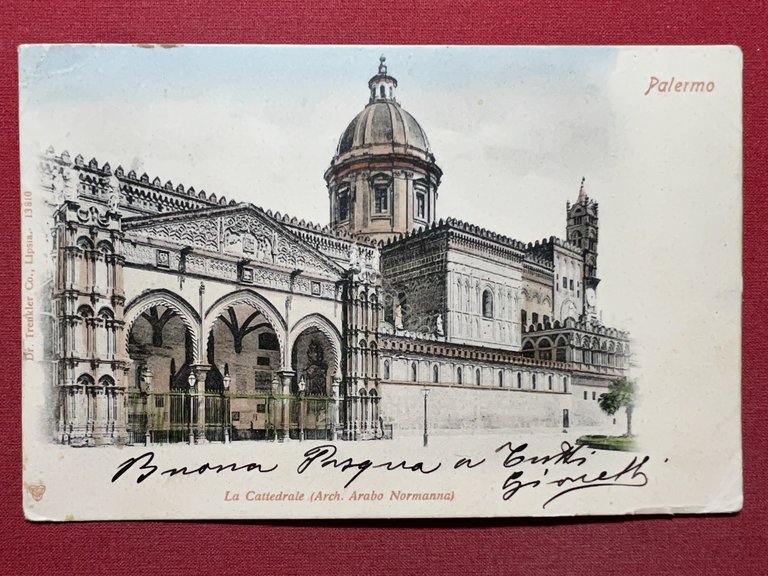 Cartolina - Palermo - La Cattedrale - 1903