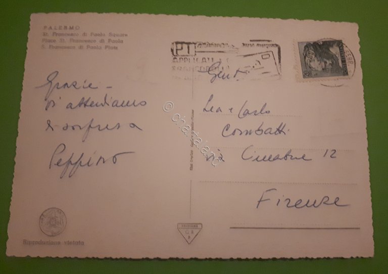 Cartolina - Palermo - Piazza S. Francesco di Paola - …