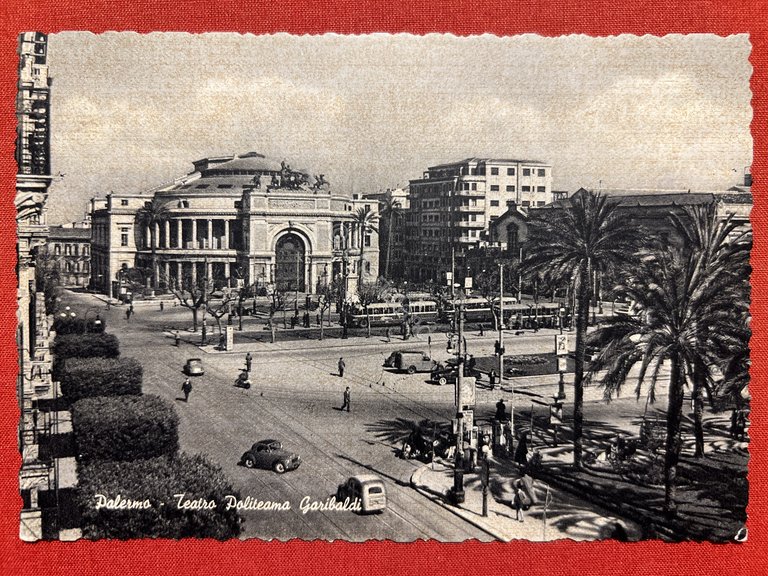 Cartolina - Palermo - Teatro Politeama Garibaldi - 1950 ca.