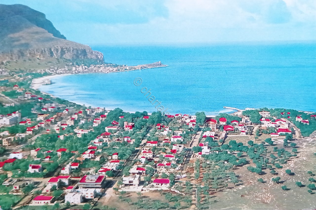 Cartolina - Palermo Mondello - Panorama - 1965 ca.