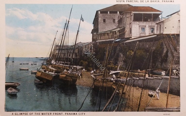 Cartolina - Panama - Vista Parcial de la Bahia - …