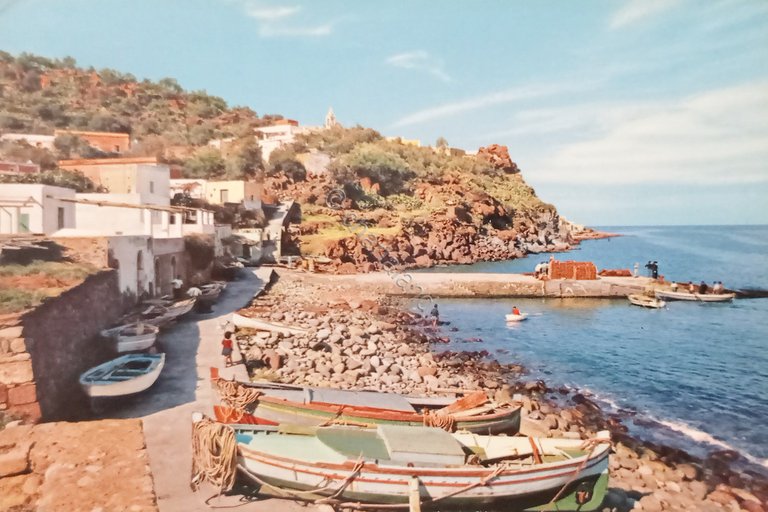 Cartolina - Panarea - Suggestiva inquadratura col Piccolo Porto - …