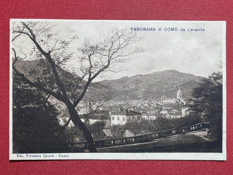 Cartolina - Panorama di Como da Levante - 1910 ca.