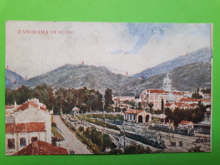 Cartolina - Panorama di Schio e Prealpi Trentine - 1920 …