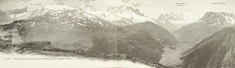 Cartolina - Panorama du Massif du Mont-Blanc pris du Sigeur …