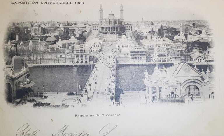 Cartolina - Panorama du Trocadero - Exposition Universelle 1900