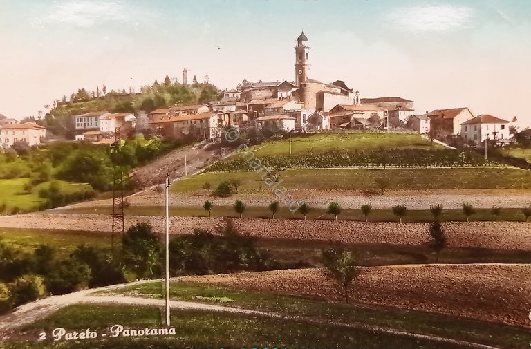 Cartolina - Pareto ( Alessandria ) - Panorama - 1963