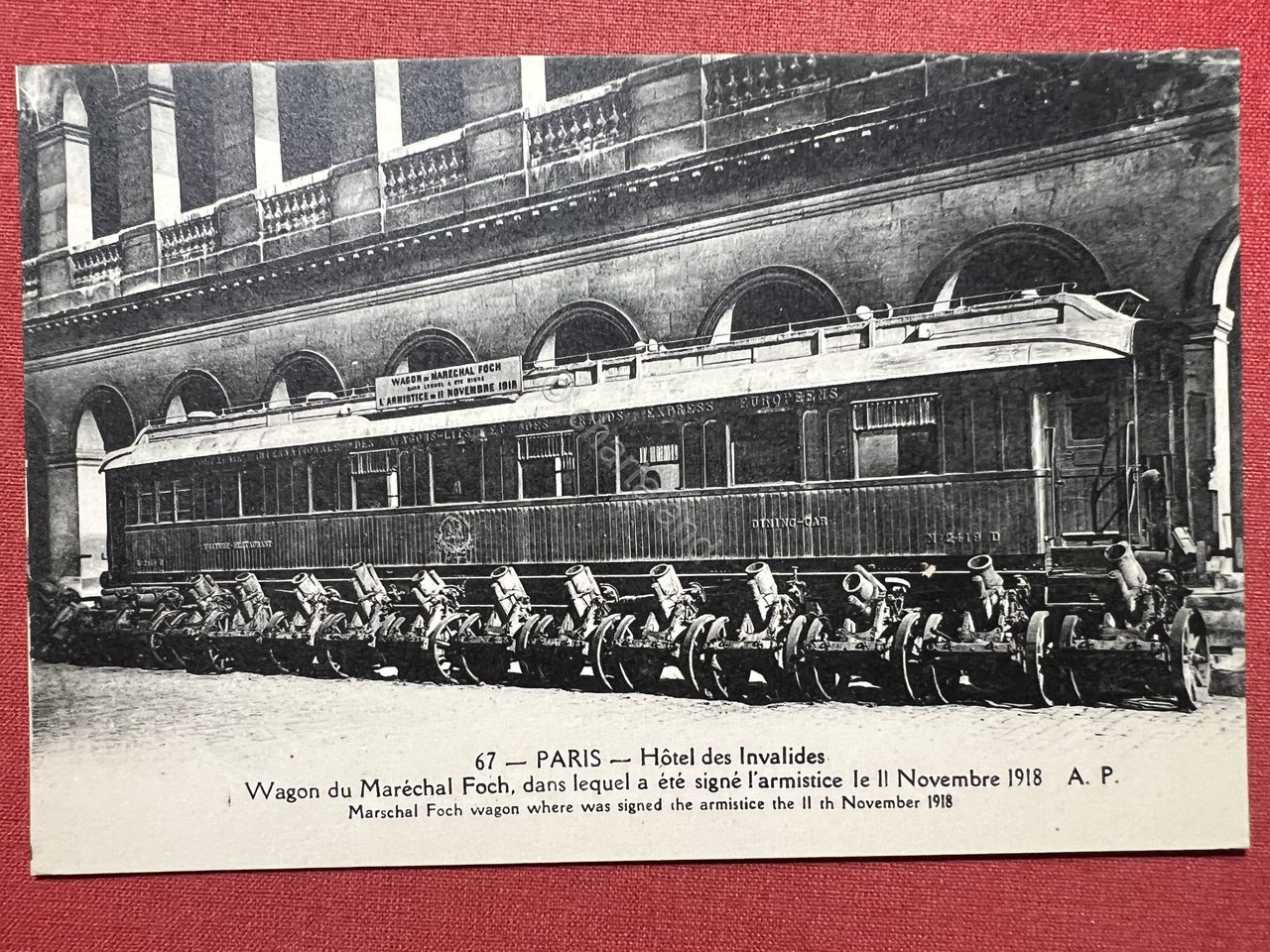 Cartolina - Paris - Hotel des Invalides - Wagon du …
