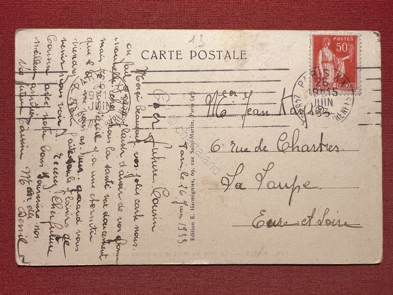 Cartolina - Paris - La Gare du Nord et Boulevard …