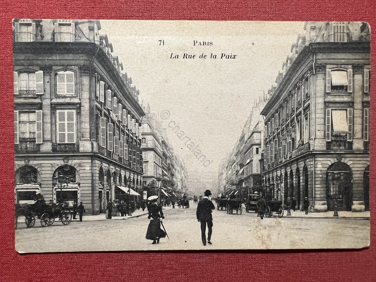 Cartolina - Paris - La Rue de la Paix - …