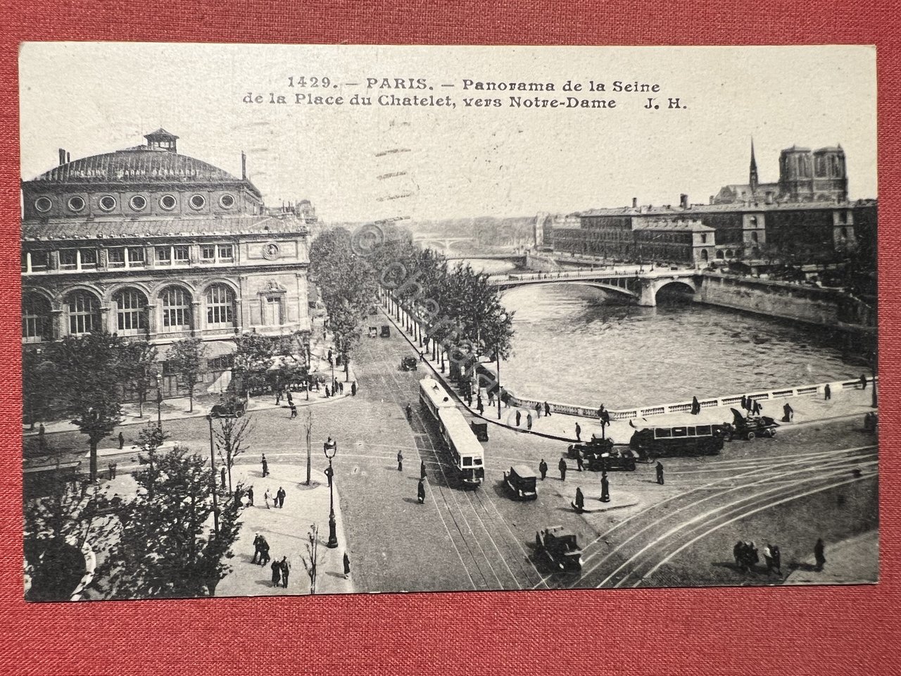 Cartolina - Paris - Panorama de la Seine de la …