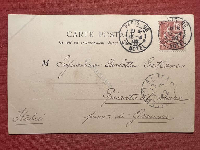 Cartolina - Paris - Place de la Concorde - 1902