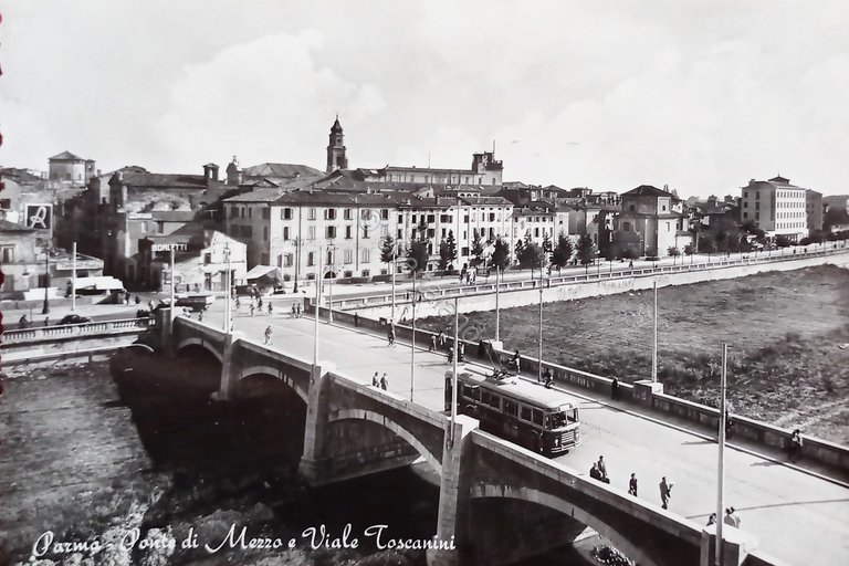Cartolina - Parma - Ponte di Mezzo Viale Toscanini - …