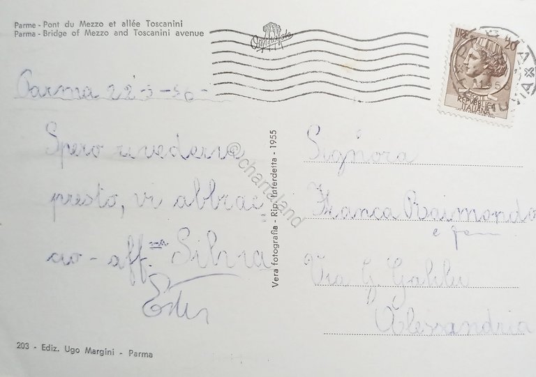 Cartolina - Parma - Ponte di Mezzo Viale Toscanini - …