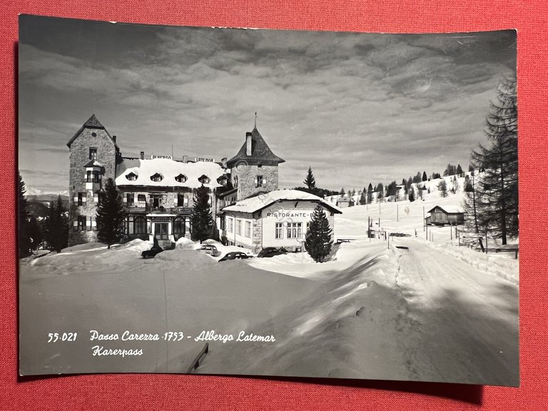 Cartolina - Passo Carezza ( Bolzano ) - Albergo Latemar …