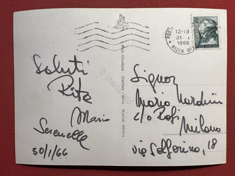 Cartolina - Passo Carezza ( Bolzano ) - Albergo Latemar …