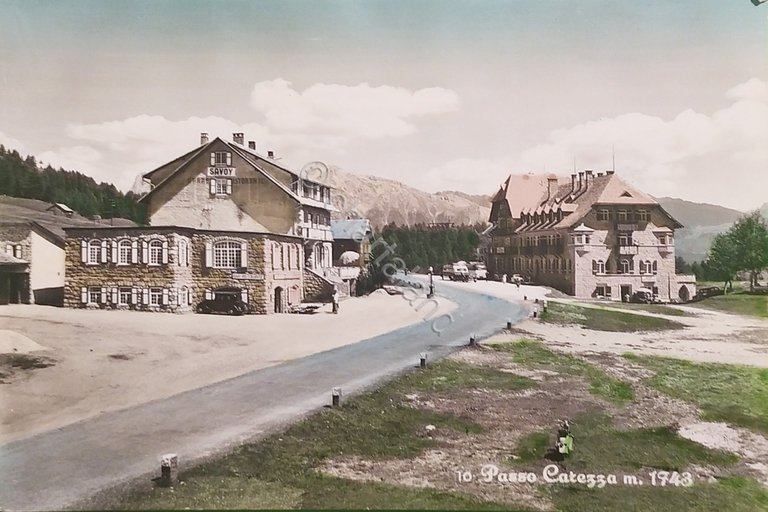 Cartolina - Passo Carezza ( Trento ) - 1950 ca.
