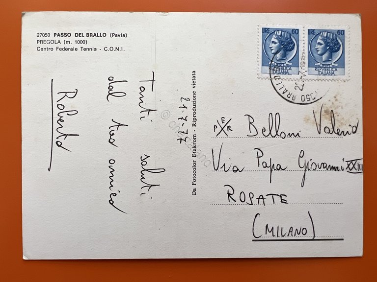 Cartolina - Passo del Brallo - Pregola - Centro Federale …