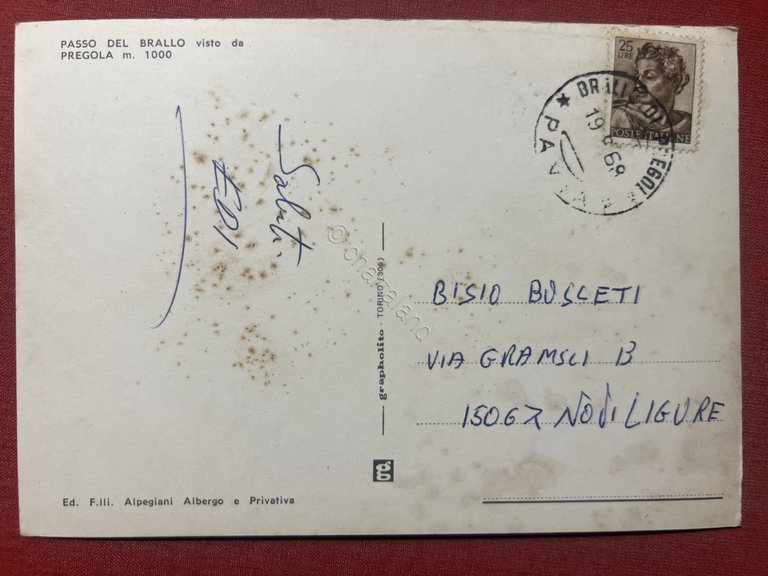 Cartolina - Passo del Brallo - Pregola ( Pavia ) …