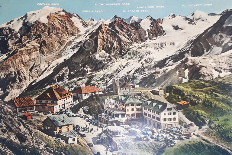 Cartolina - Passo dello Stelvio verso l'Ortles - 1970 ca.