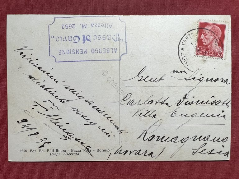 Cartolina - Passo di Gavia ( Brescia ) - Lago …