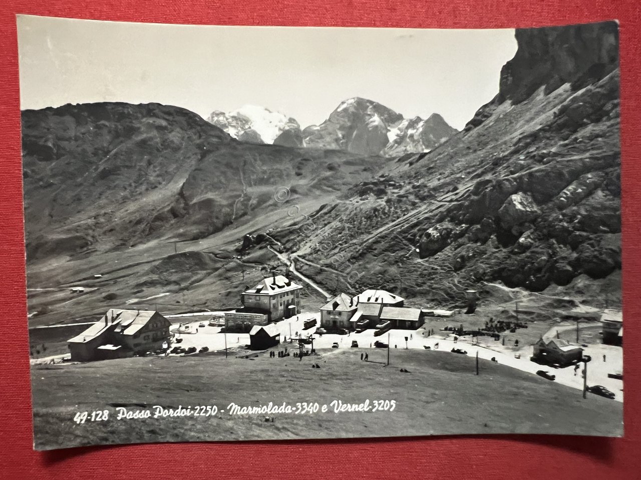 Cartolina - Passo Pordoi - Marmolada e Vernel - 1956