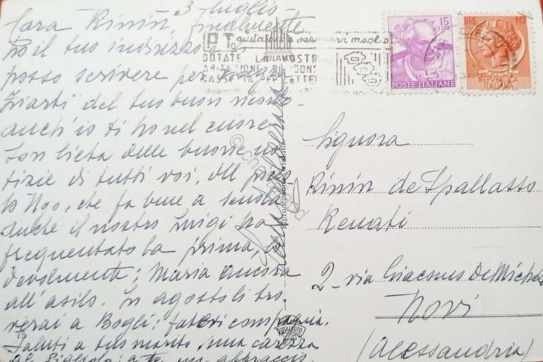 Cartolina - Pavia - Collegio Borromeo - 1962