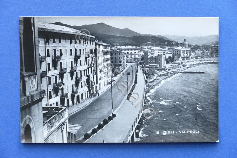 Cartolina - Pegli - Via Pegli - 1920 ca.