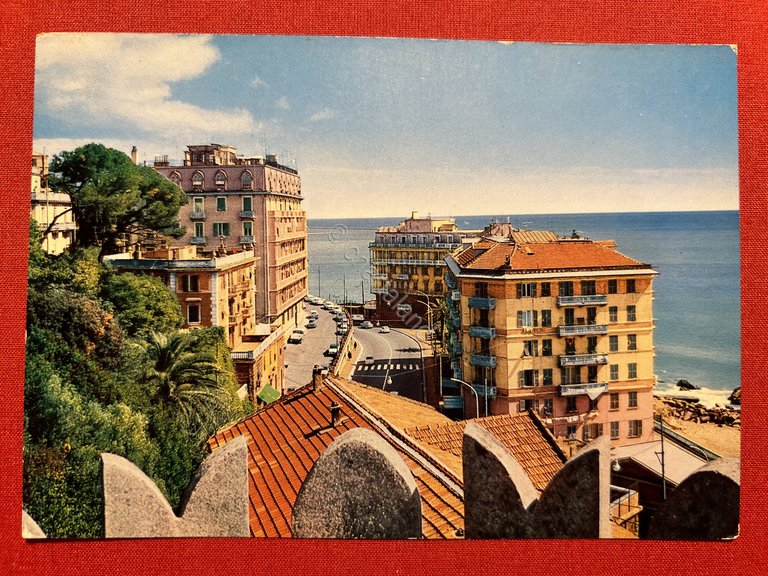 Cartolina - Pegli - Via Pegli - 1965 ca.