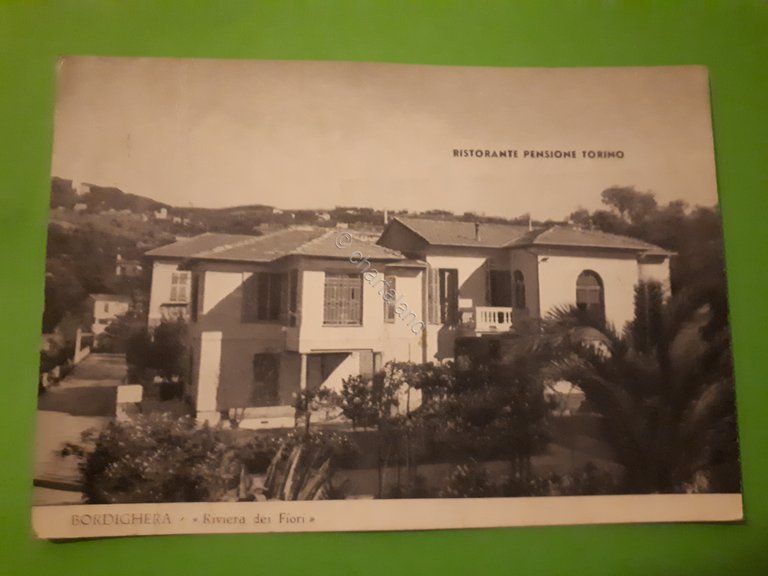 Cartolina - Pensione Torino - Bordighera - 1962