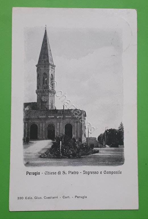 Cartolina - Perugia - Chiesa di S. Pietro - Ingresso … | Immagine Gallery 3