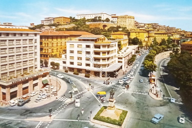 Cartolina - Perugia - Panorama dal Largo Cacciatori delle Alpi …