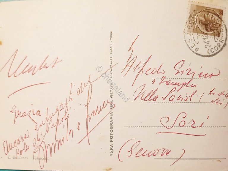 Cartolina - Pesaro - Caserma Aldo del Monte - 1953