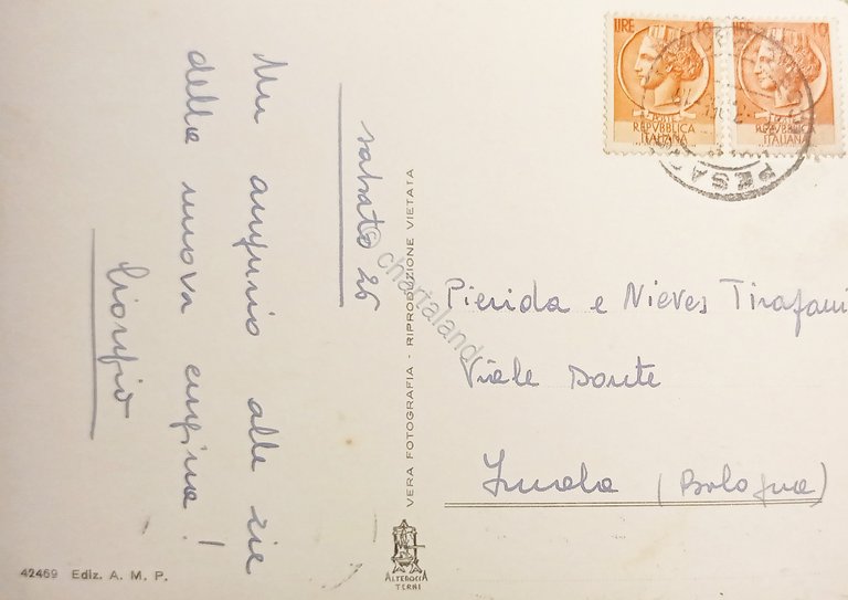 Cartolina - Pesaro - Panorama - 1955