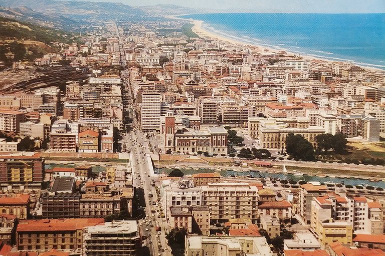 Cartolina - Pescara - Panorama dall'aereo - 1965 ca.