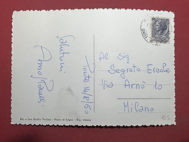 Cartolina - Pezzo ( Brescia ) - Frazione di Ponte …