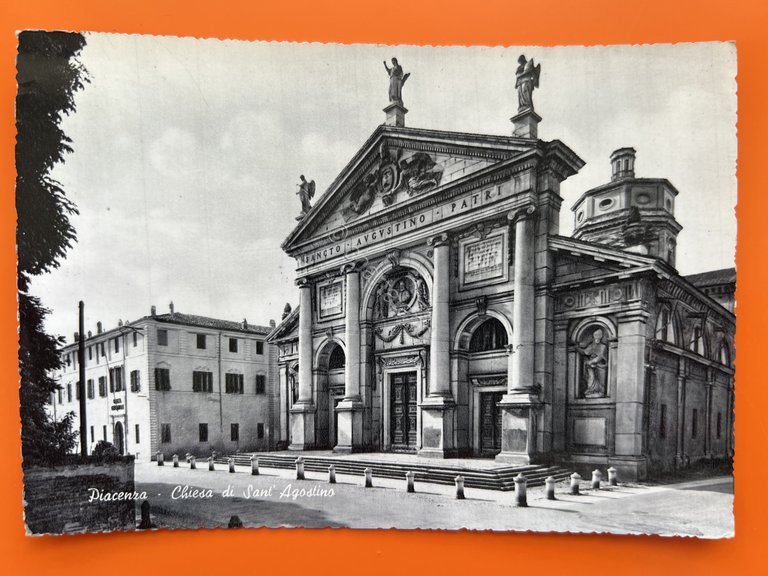 Cartolina - Piacenza - Chiesa di Sant'Agostino - 1963