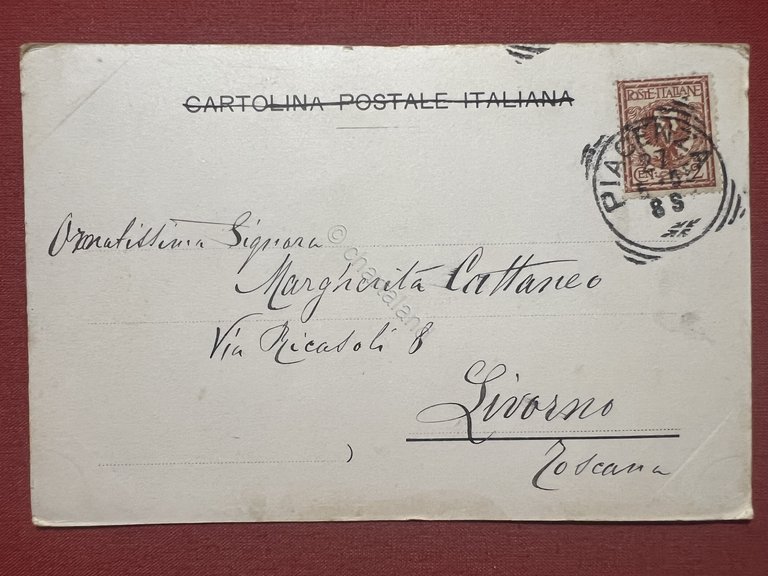 Cartolina - Piacenza - Palazzo Gotico - ( Fianco destro …