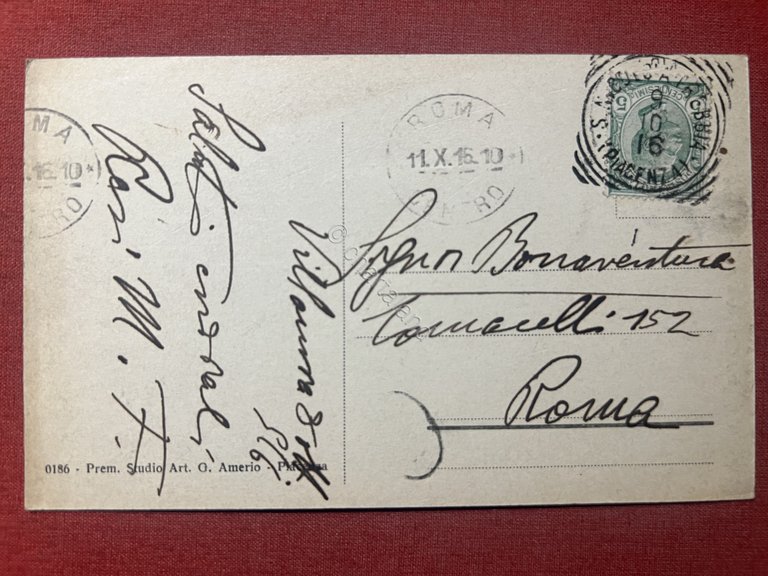 Cartolina - Piacenza - Ponte di ferro - 1916