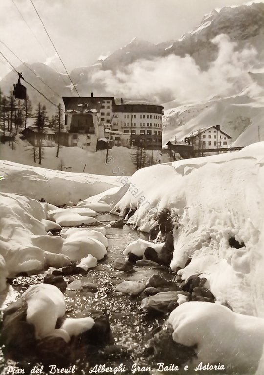 Cartolina - Pian del Breuil - Alberghi Gran Baita e …
