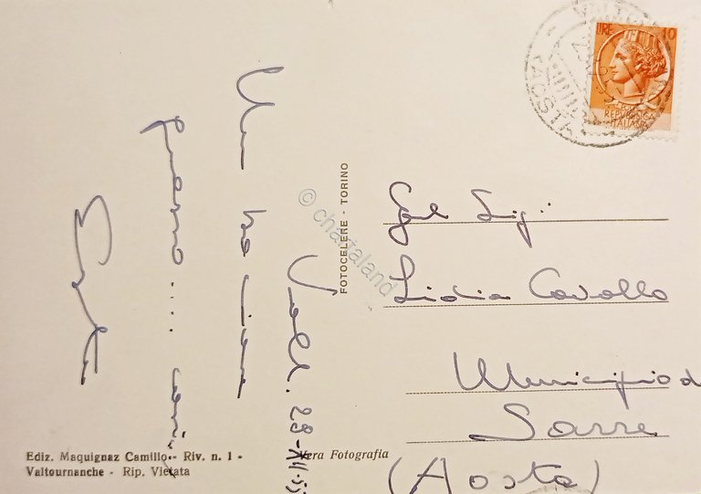 Cartolina - Pian del Breuil - Alberghi Gran Baita e …